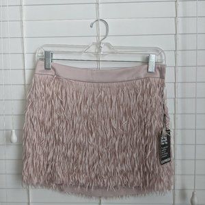 EXPRESS Fringe mini skirt